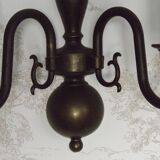 French Vintage Double Light Bronze Vintage Flemish Style Wall Light 5352