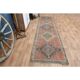 Turkish Vintage Runner 70's Runner, Geometric Runner 100x360