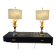 Pair of lamps ears / pineapple by Boulanger, 1970s