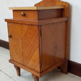 1950 oak bedside table