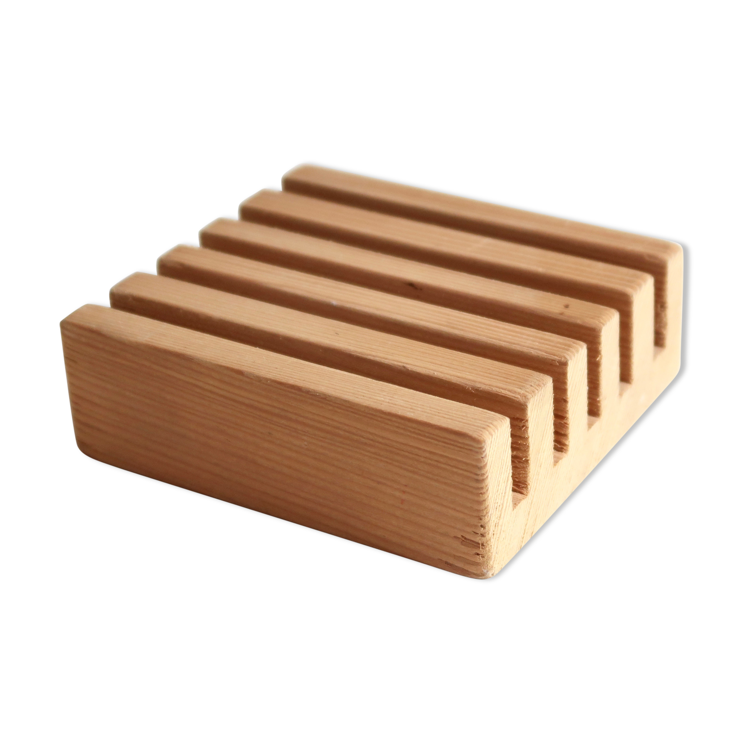 Minimalist wooden mail rack, 70s