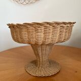 Vintage wicker fruit bowl