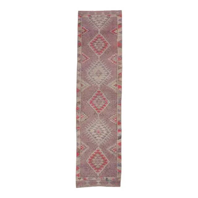 Turkish Hand-Knotted Runner 80x314