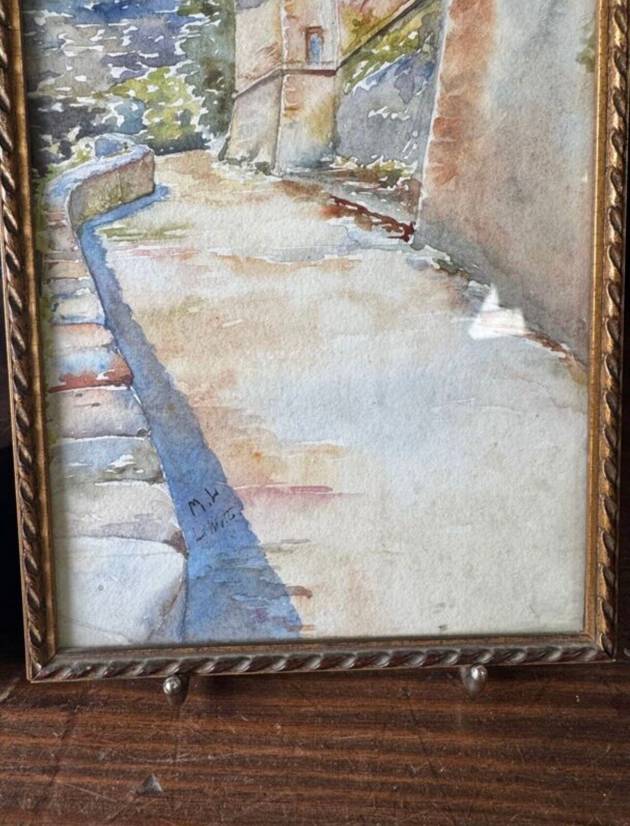 Pair of watercolours signed M.L, early 20th century, Provence