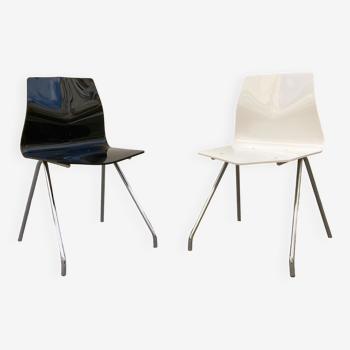 Pair of diamond chairs by René-Jean Caillette, for Steiner