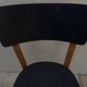 Black and natural wooden bistro chair