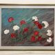 Peinture vintage aux oeillets