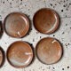 6 dessert plates in stoneware
