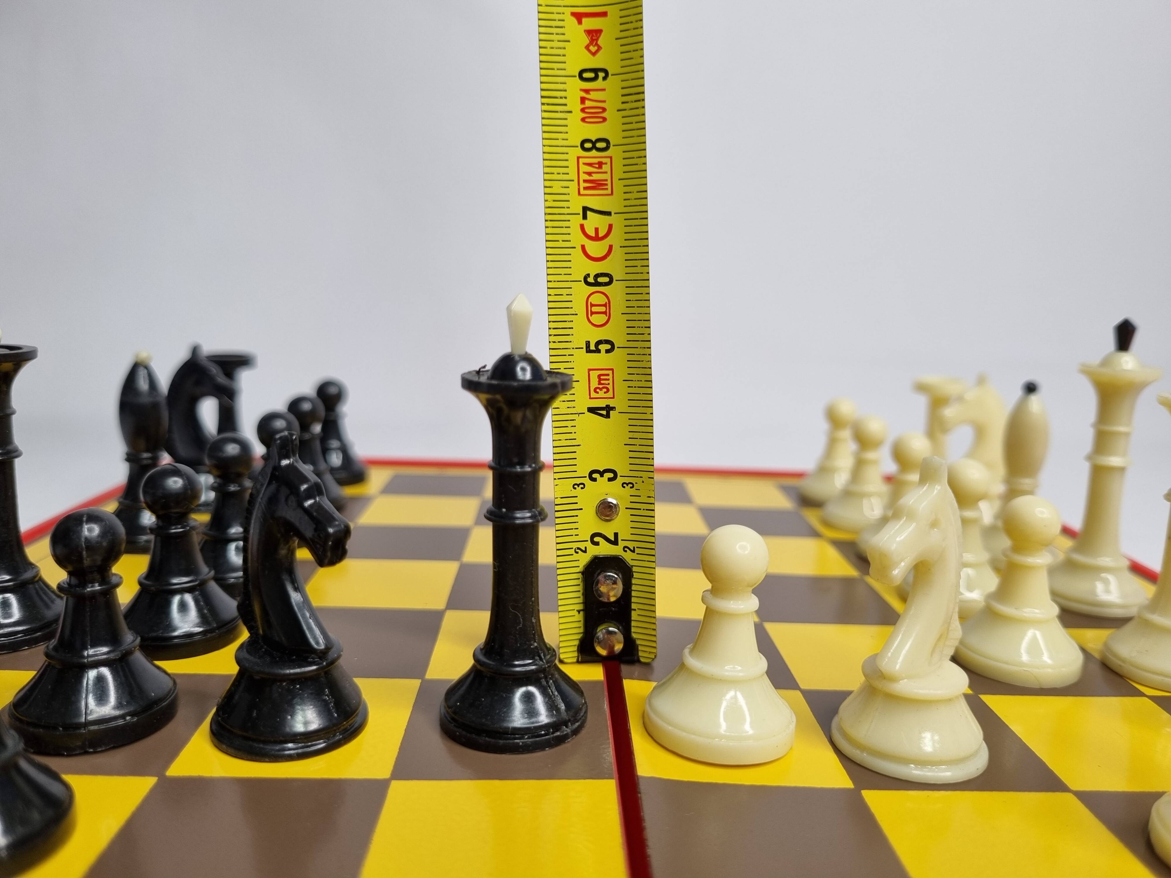 Vintage 80s Latvian Travel Magnetic Chess Set Complete with Pieces and Board