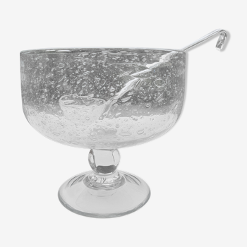 Biot bubbled glass sangria cut with ladle