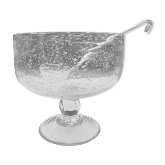 Biot bubbled glass sangria cut with ladle