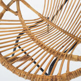 Rohe Noordwolde rattan lounge chair, The Netherlands 1950's