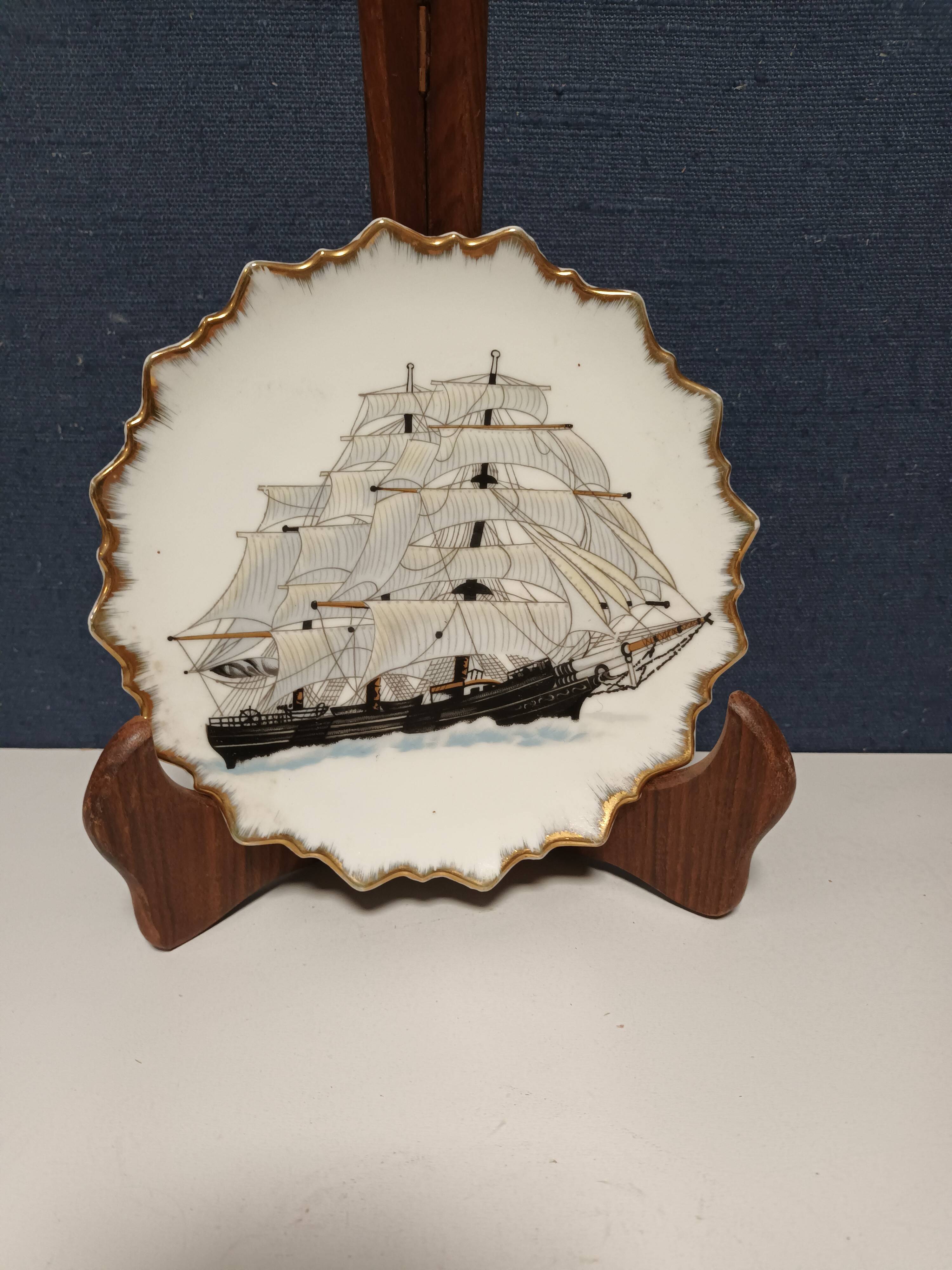 Decorative sailboat plate