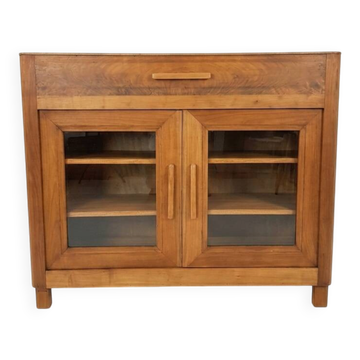 Buffet en merisier et portes vitrées