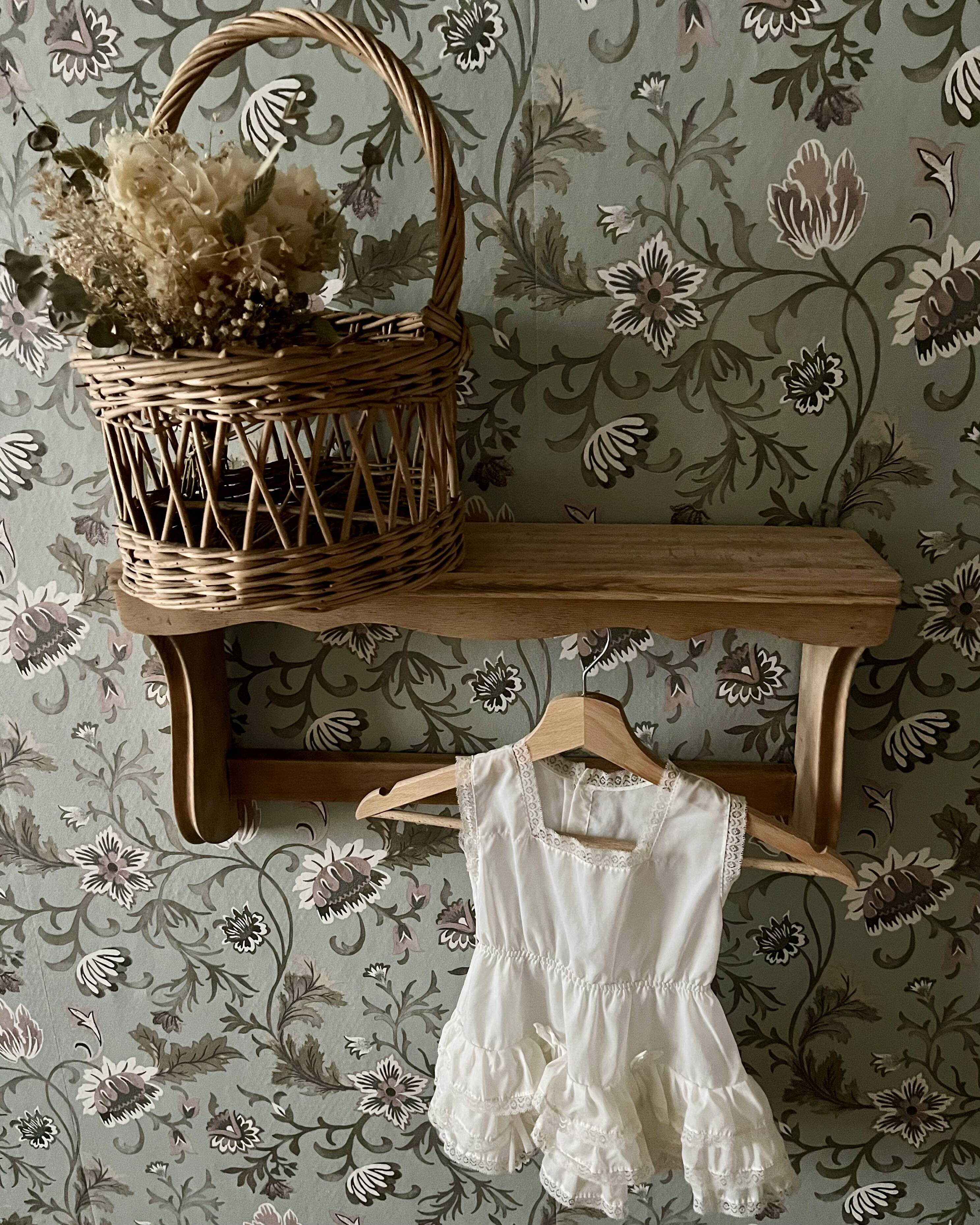 Renovated vintage wall shelf