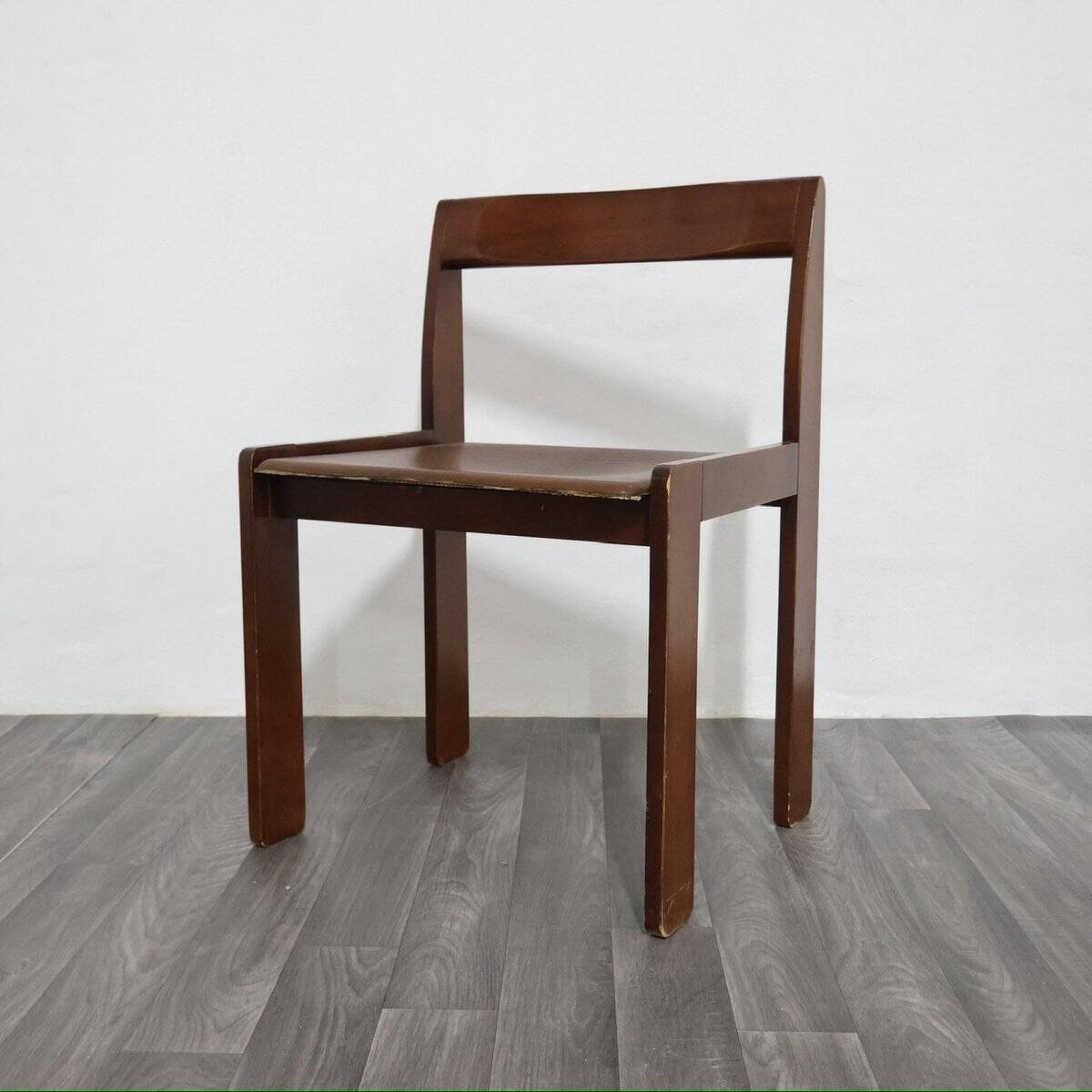 Chaises en bois vintage, années 1960, ensemble de 4