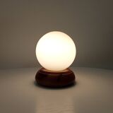 Vintage opaline ball lamp from the 80s
