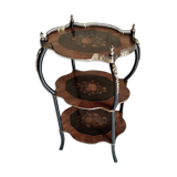 Napoleon III wood marquetry side table