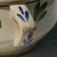 Earthenware tureen UC Sarreguemines Rusticana model hand painted floral decoration