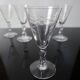 Set of 4 vintage engraved crystal port glasses 20th century