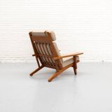 GE-375 Armchair & Hocker by Hans Wegner for Getama