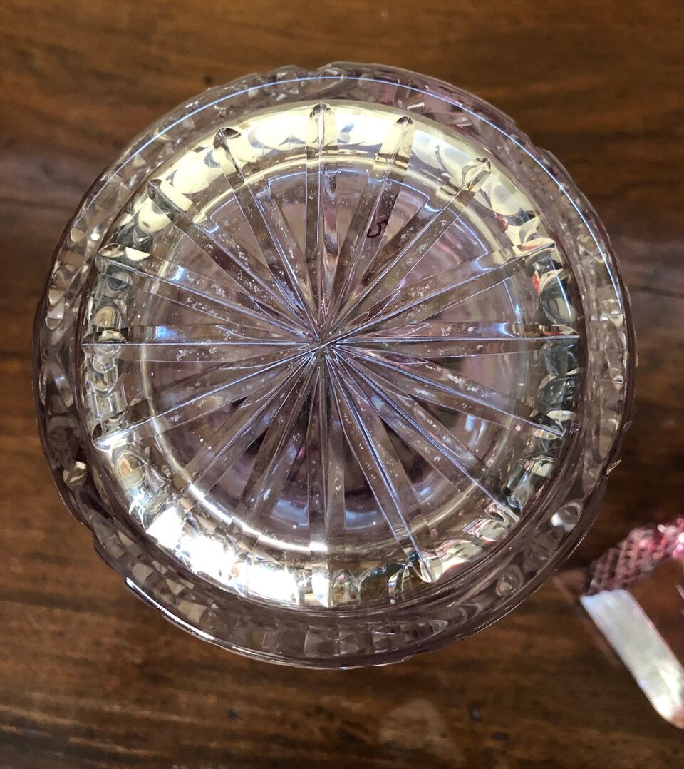 Cut crystal whisky service