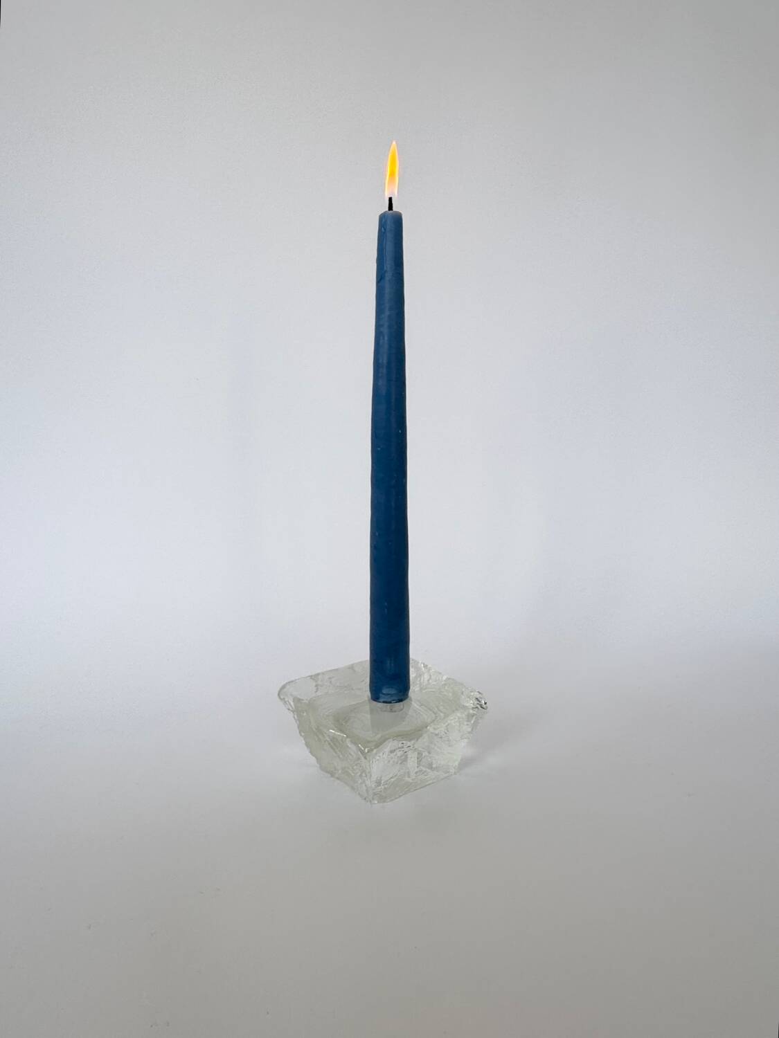 Vintage Modernist Ice Squared Candle Holder by Göte Augustsson, Ruda G