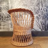 Children's rattan armchair
