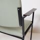 Set de 2 fauteuils en simili cuir vert menthe