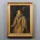 Peinture ancienne Portrait d'une noble dame, huile sur toile, XIXe siècle