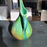Zoomorphic pitcher pelican in flamed sandstone by gilbert menetier