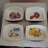 4 ceramic cups from the 50s