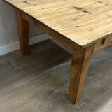Table basse de ferme bois massif décapé