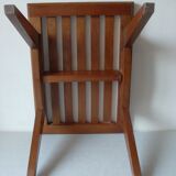 Old Swedish table Scandinavian sofa end wooden compass foot 1960s