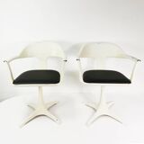 A pair of Space age chairs, Interlubke, designed by Konrad Schafer, Germany, 1960s.