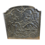 Cast iron fireplace plate