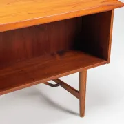 Peter Lovig Nielsen boomerang writing desk teak Lovig Denmark 1960