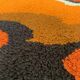 Tapis orange seventies rectangulaire 130 x 70 cm