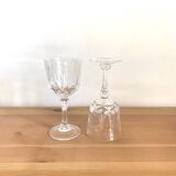 White wine glasses - Cristal d'arques - Auteuil model - Vintage