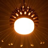 Radiant glass tube chandelier. Contemporary design.