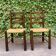Paire de chaises bois et paillage