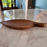 Petit plateau en bois exotique vintage