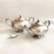 Vintage Buenos Aires silver metal coffee tea set with hallmarks