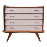 Vintage chest of drawers revisited in Setting Plaster from Farrow & Ball
