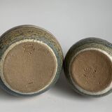 Set of 2 Mid-Century Danish Ceramic Studio Vase from Søholm, 1960s