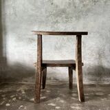 Grande chaise ou fauteuil en teck ancien H84 L60