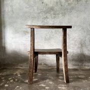 Large old teak chair or armchair H84 L60