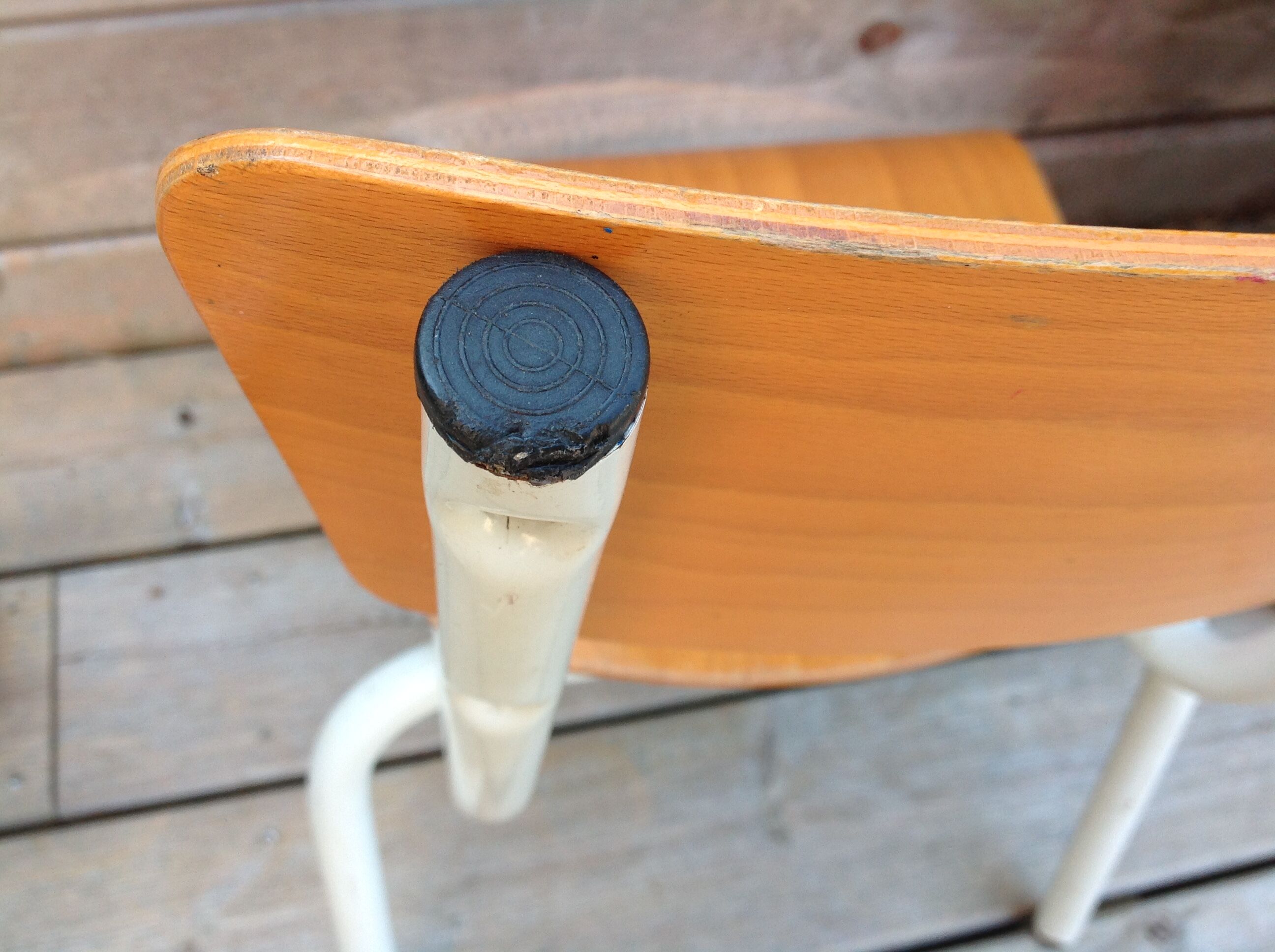 Duo of child school boy chairs