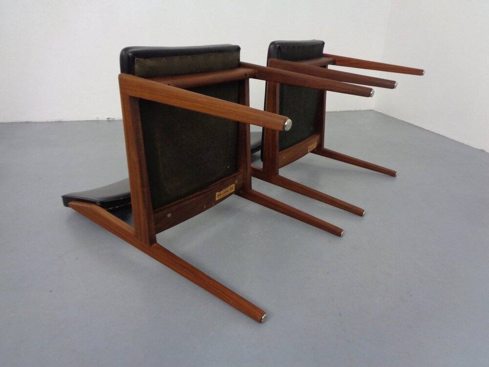 Set of Teak Dining Chairs Model 641P by Rudolf Glatzel for Thonet, 1960s
