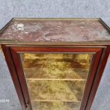 Louis XV style display cabinet stamped in mahogany and Martin varnish circa 1860